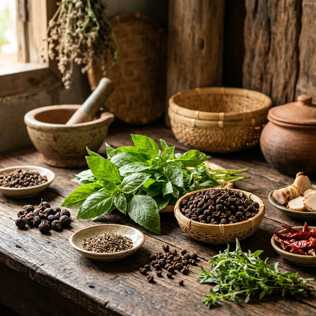 Gia vị bản địa Tây Nguyên: Lá é, mắc khén và hạt dổi