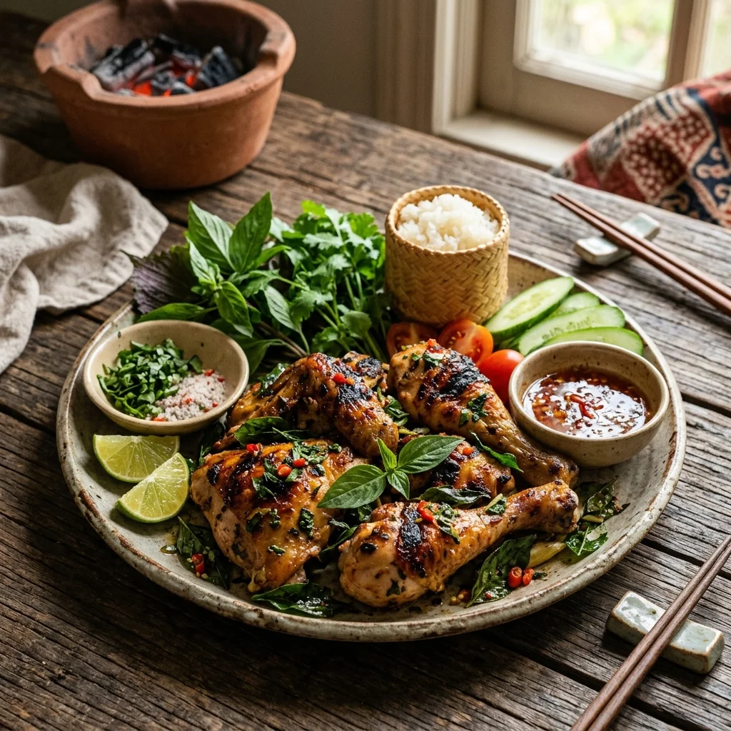Gà nướng lá é chuẩn vị Tây Nguyên: Công thức từ Chef Y Bhing